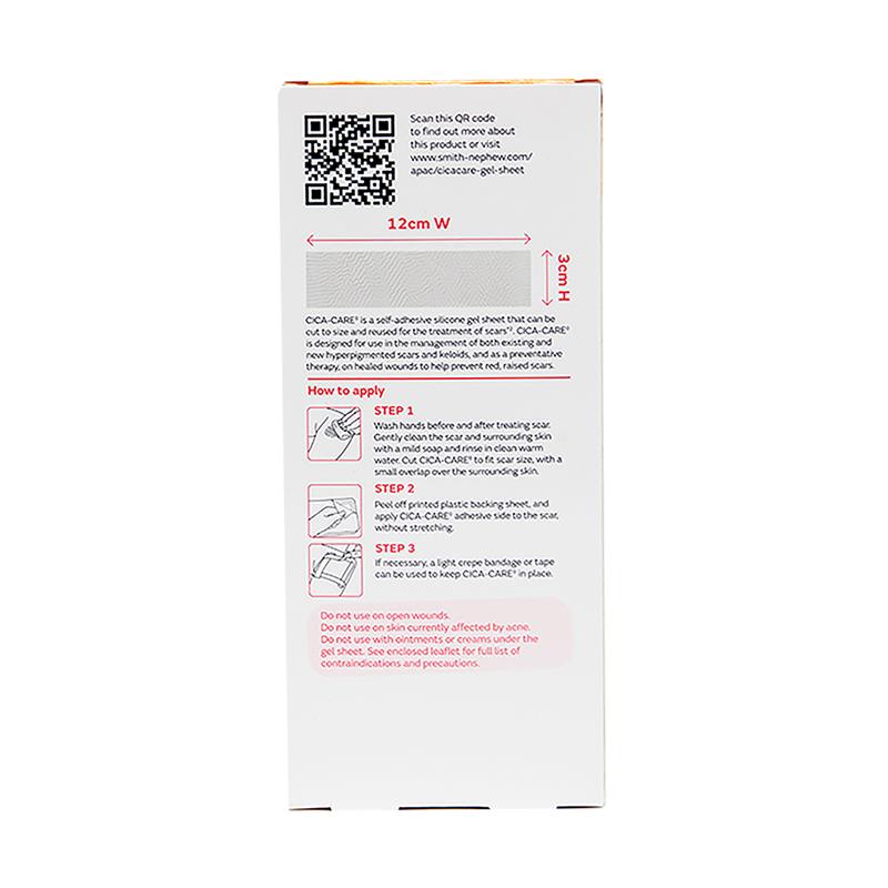 Load image into Gallery viewer, Cica Care Scar Silicone Gel Sheet 3cm x 12cm

