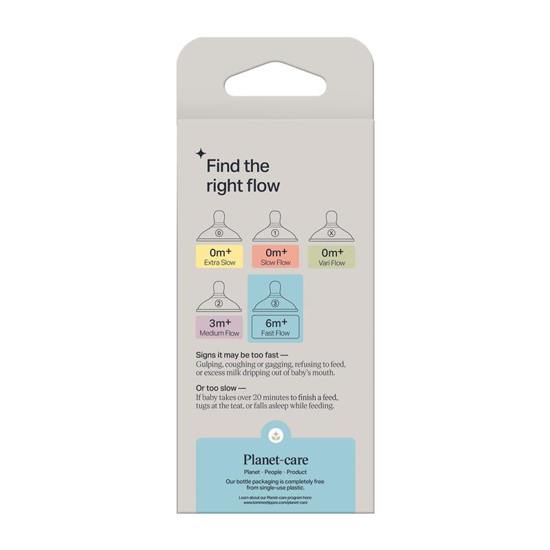 Load image into Gallery viewer, Tommee Tippee Natural Start Fast Flow Teats 2 Pack
