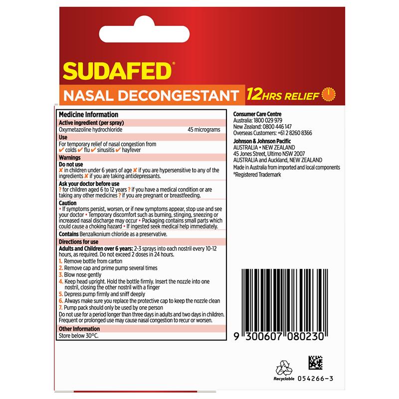 Load image into Gallery viewer, Sudafed Nasal Spray Pump Twin Pack
