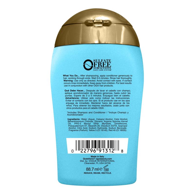 Load image into Gallery viewer, Ogx Renewing + Repairing &amp; Shine Argan Oil Of Morocco Conditioner For Dry &amp; Damaged Hair 88.7mL
