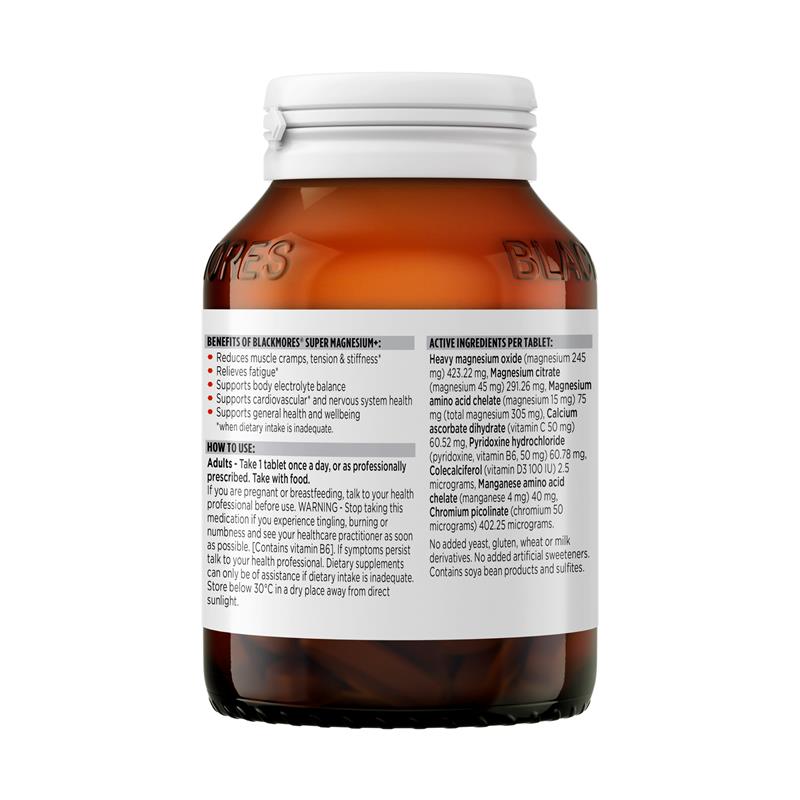 Load image into Gallery viewer, Blackmores Super Magnesium Plus 100 Tablets
