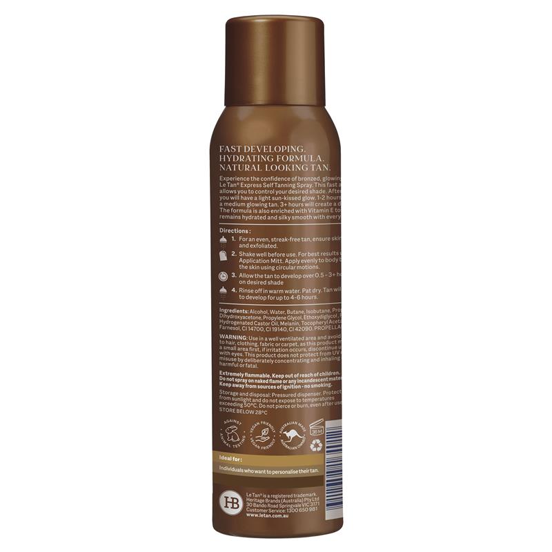 Load image into Gallery viewer, Le Tan Classic Express Self Tanning Spray - 100g
