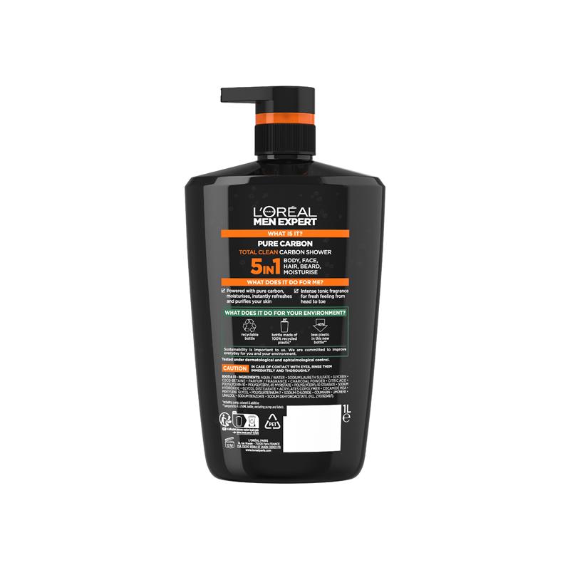 Load image into Gallery viewer, L'Oreal Paris Men Expert Pure Carbon Shower Gel 1L
