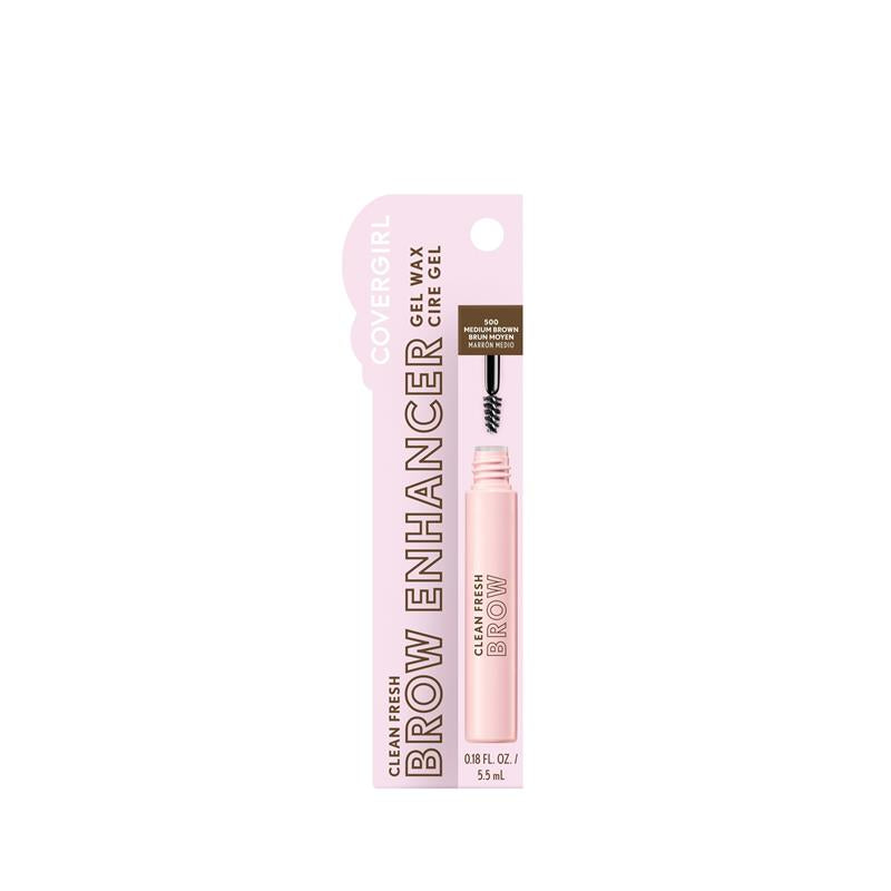Load image into Gallery viewer, Covergirl Clean Fresh Brow Enhancer Gel Wax 500 Medium Brown
