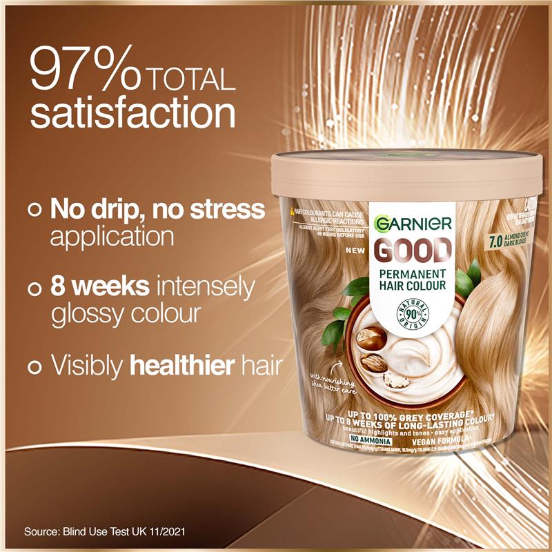 Load image into Gallery viewer, Garnier Good Hair Colour 7.0 Almond Creme
