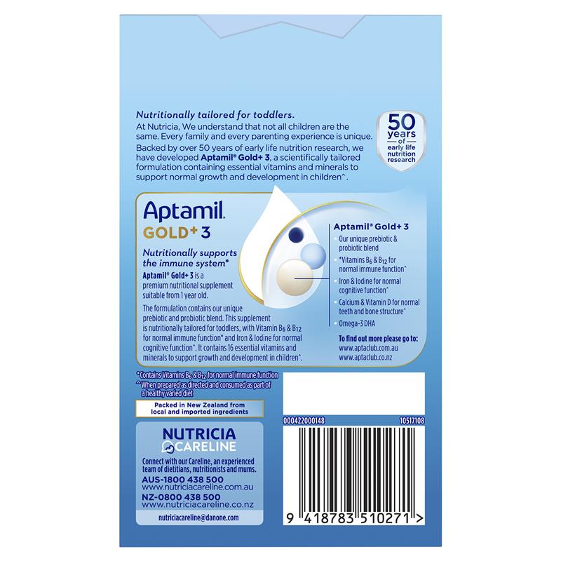 Load image into Gallery viewer, Aptamil Gold+ Stage 3 Sachets 4x33.6g
