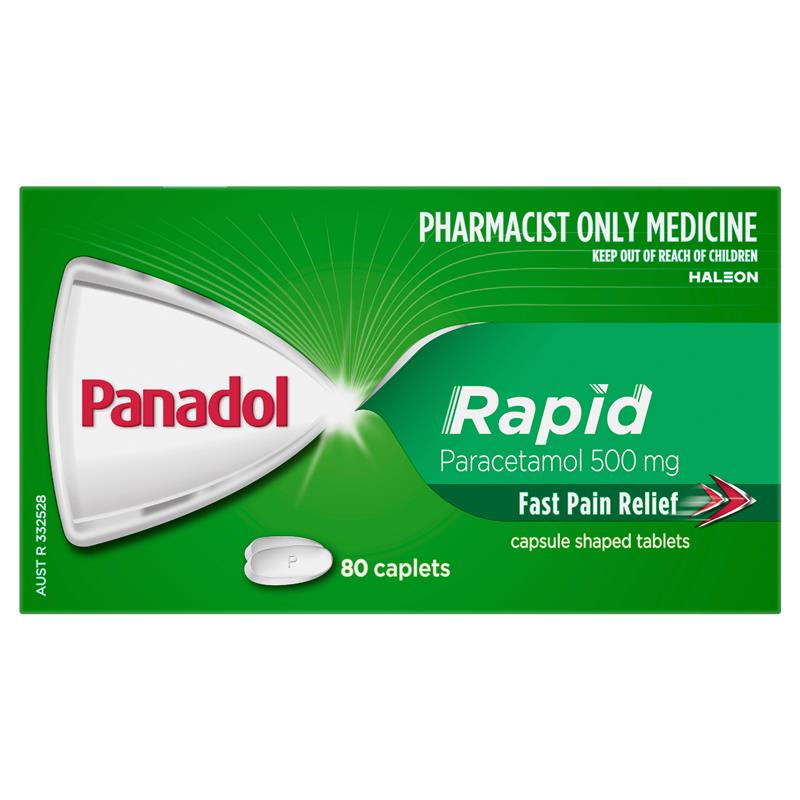 Load image into Gallery viewer, Panadol Rapid Paracetamol Pain Relief 80 Caplets

