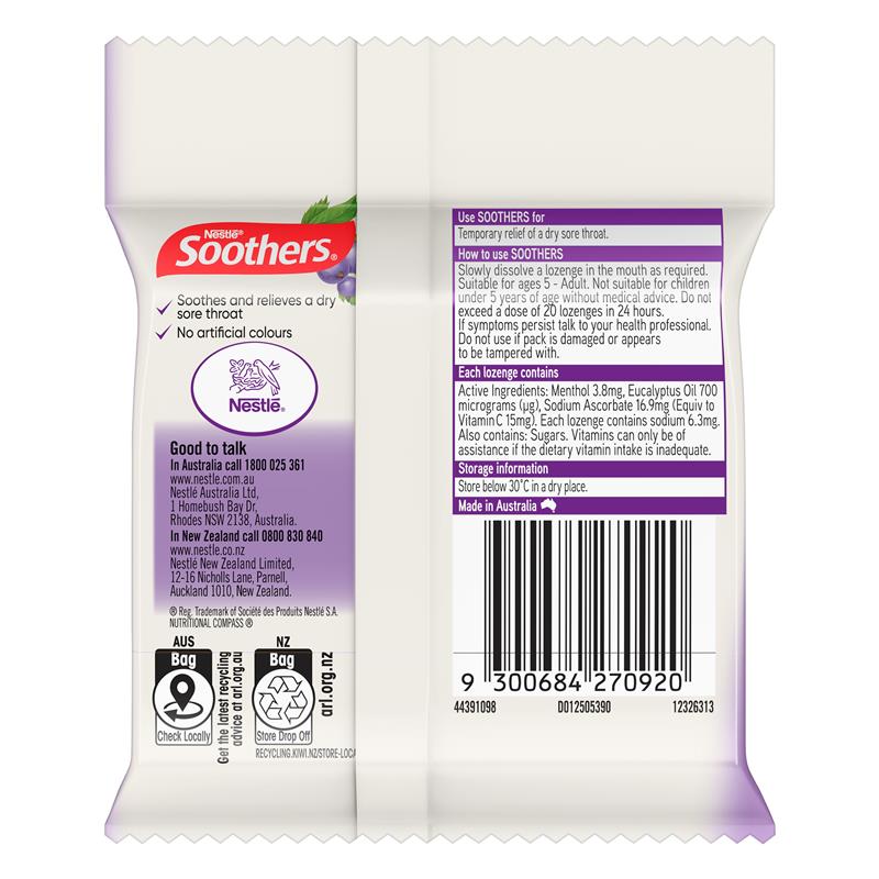 Load image into Gallery viewer, Soothers Blackcurrant 3x10 Lozenge Multipack

