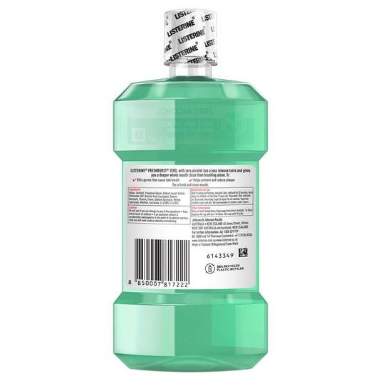 Listerine Mouthwash Freshburst Zero 250ml