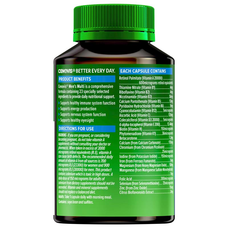 Load image into Gallery viewer, Cenovis Once Daily Mens Multi 50 Capsules
