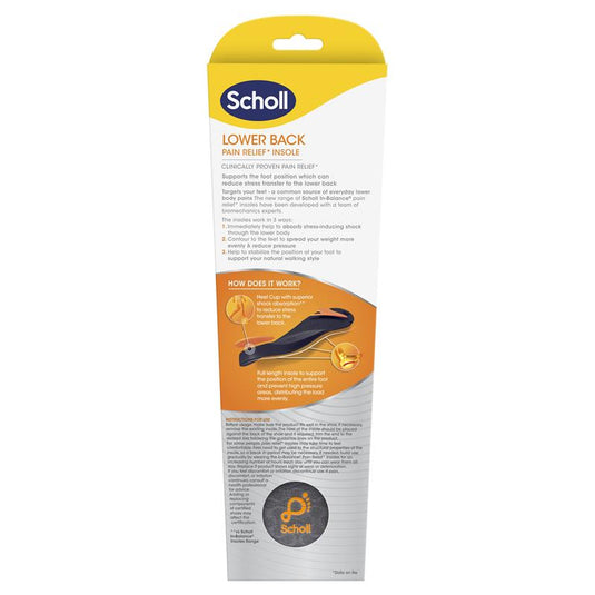 Scholl In Balance Lower Back Orthotic Insole Large