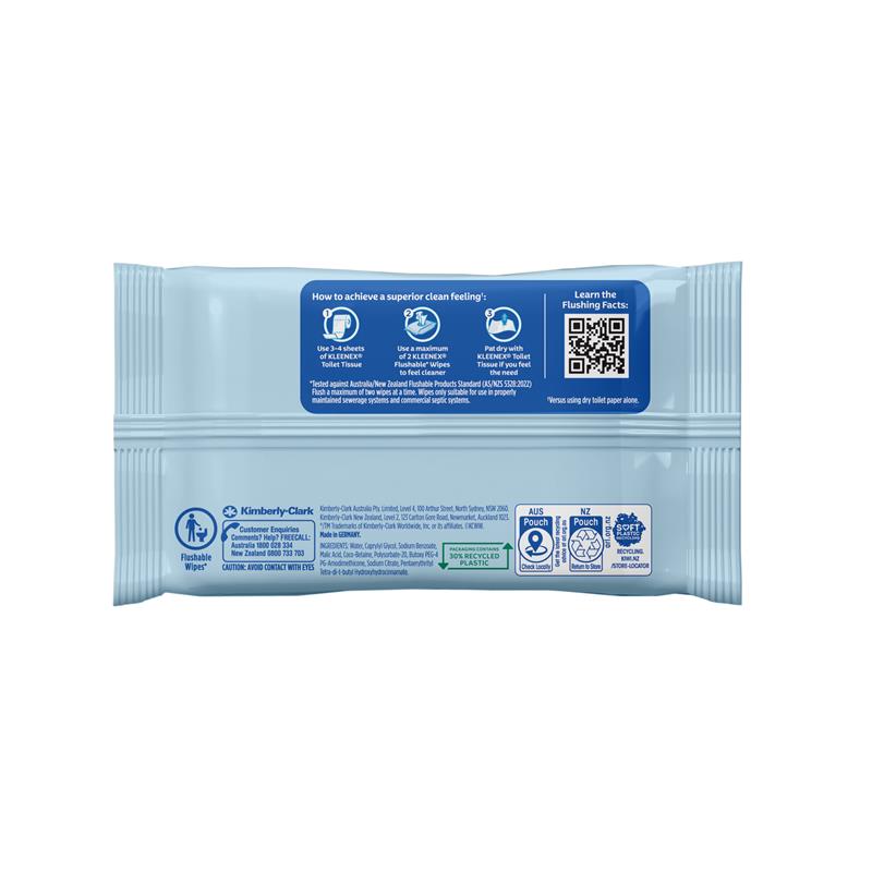 Load image into Gallery viewer, Kleenex Flushable Wipes Fragrance Free 36 Wipes
