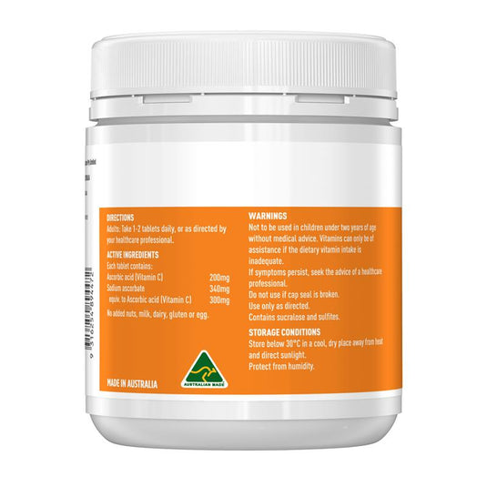 Healthy Care Vitamin C 500mg 300 Chewable Tablets