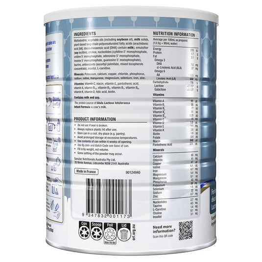 Alula Gold Lactose Intolerance Infant Formula 0-12 Months 900g