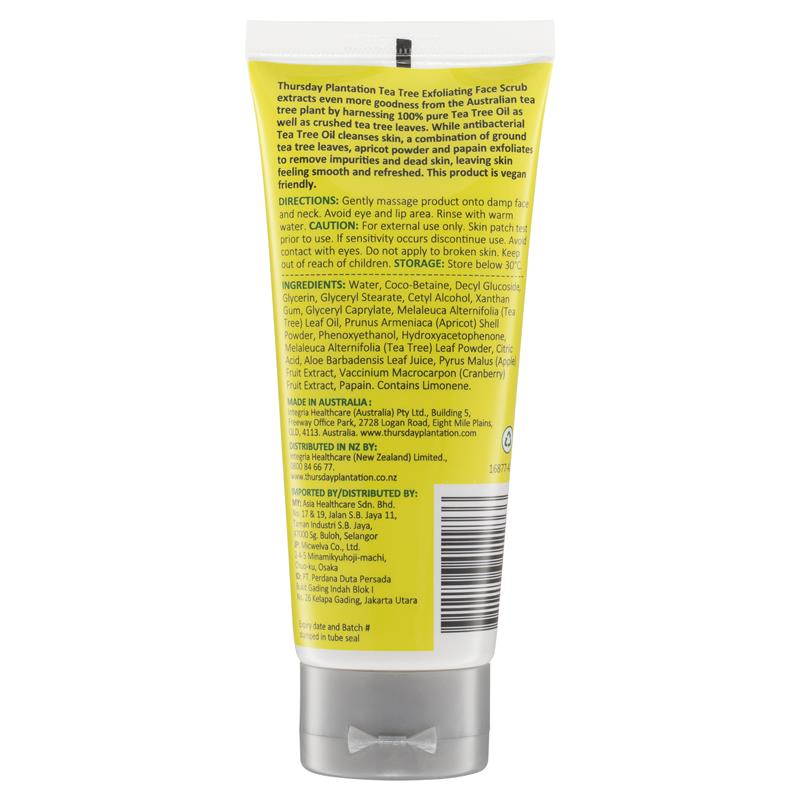 Load image into Gallery viewer, Thursday Plantation Tea Tree Exfoliating Acne Face Scrub 100ml
