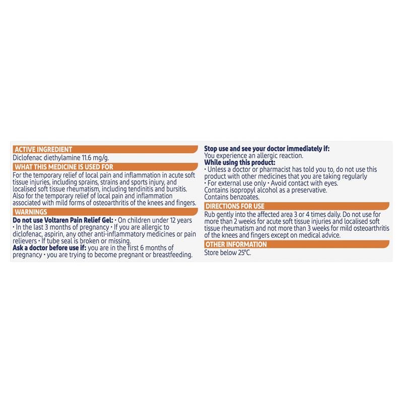 Load image into Gallery viewer, Voltaren Pain Relief Gel 20g
