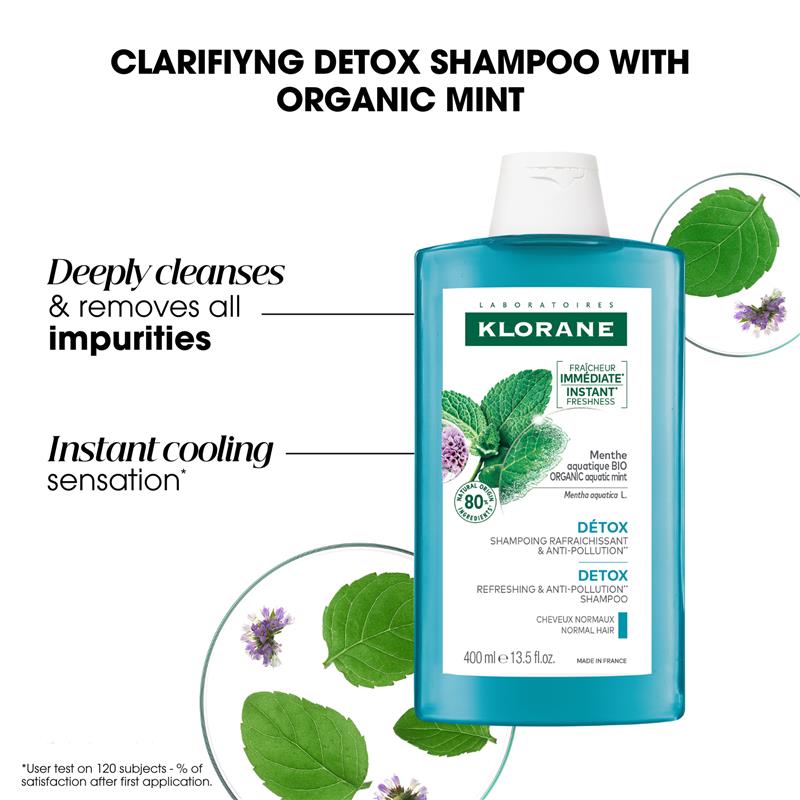 Load image into Gallery viewer, Klorane Scalp Detox Shampoo with Aquatic Mint 400ml
