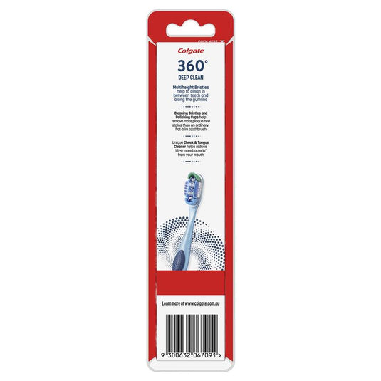 Colgate Toothbrush 360 Deep Clean Medium 2 Pack