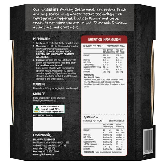 Optislim Healthy Option Meal Beef Hotpot & Potato 300g