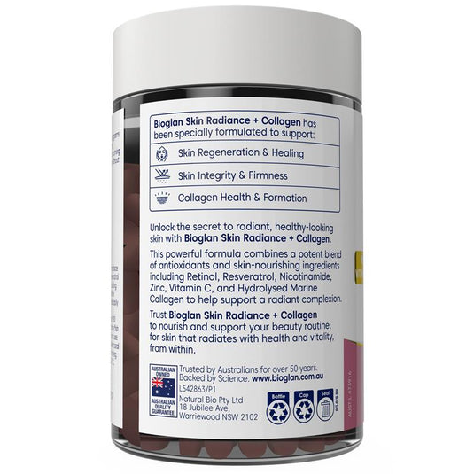 Bioglan Skin Radiance + Collagen 60 Tablets