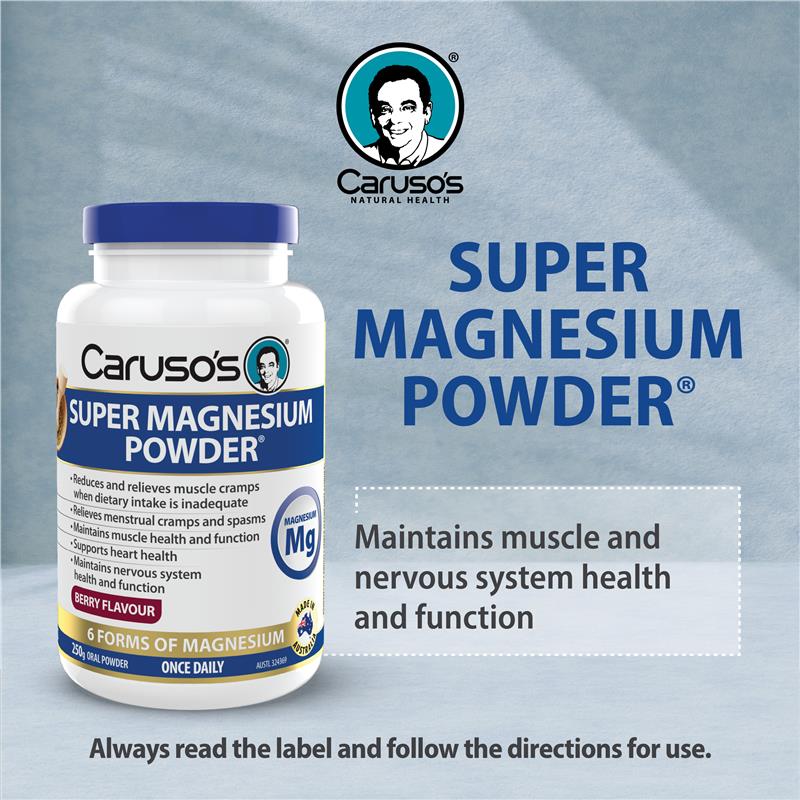 Load image into Gallery viewer, Carusos Super Magnesium Powder Berry 250g
