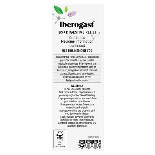Iberogast IBS + Digestive Relief Oral Liquid 100ml