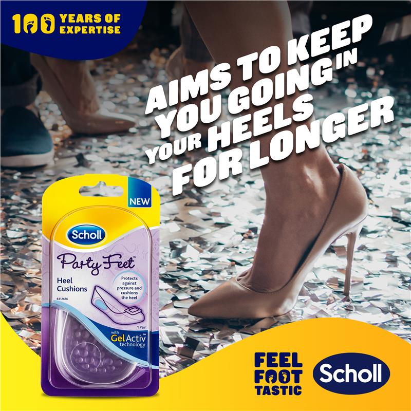 Load image into Gallery viewer, Scholl Party Feet Gel Heel Cushions
