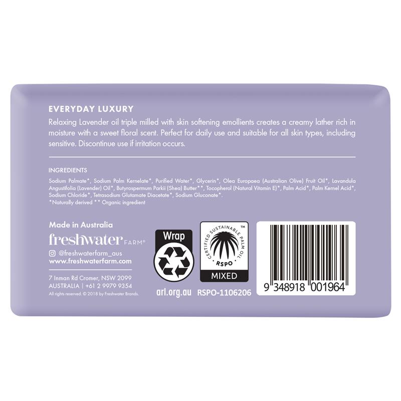 Load image into Gallery viewer, Freshwater Farm Lavender Oil Body Bar 200g
