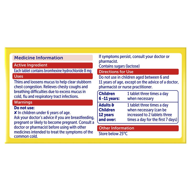 Load image into Gallery viewer, Bisolvon Chesty Forte Cough Tablets 100 Pack
