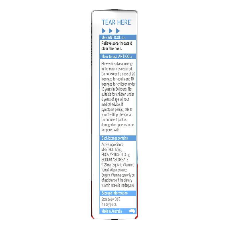 Load image into Gallery viewer, Anticol Vapour Action 10 Lozenges
