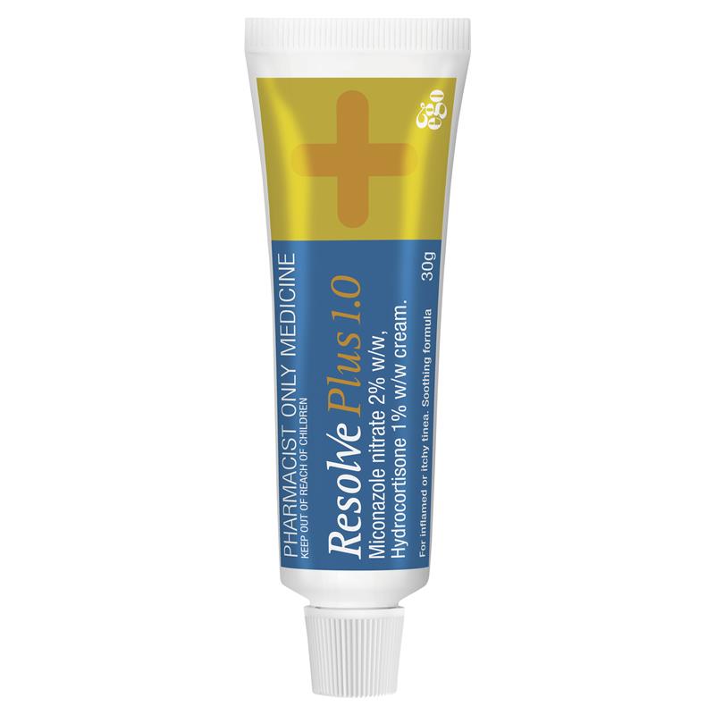 Load image into Gallery viewer, Resolve Plus 1%/2% Cream 30g - Hydrocortisone + Miconazole (S3)
