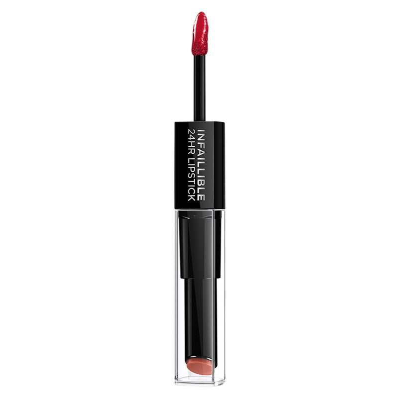 Load image into Gallery viewer, L'Oreal Paris Infallible 24H 2-Step Lipstick 506 Red Infallible

