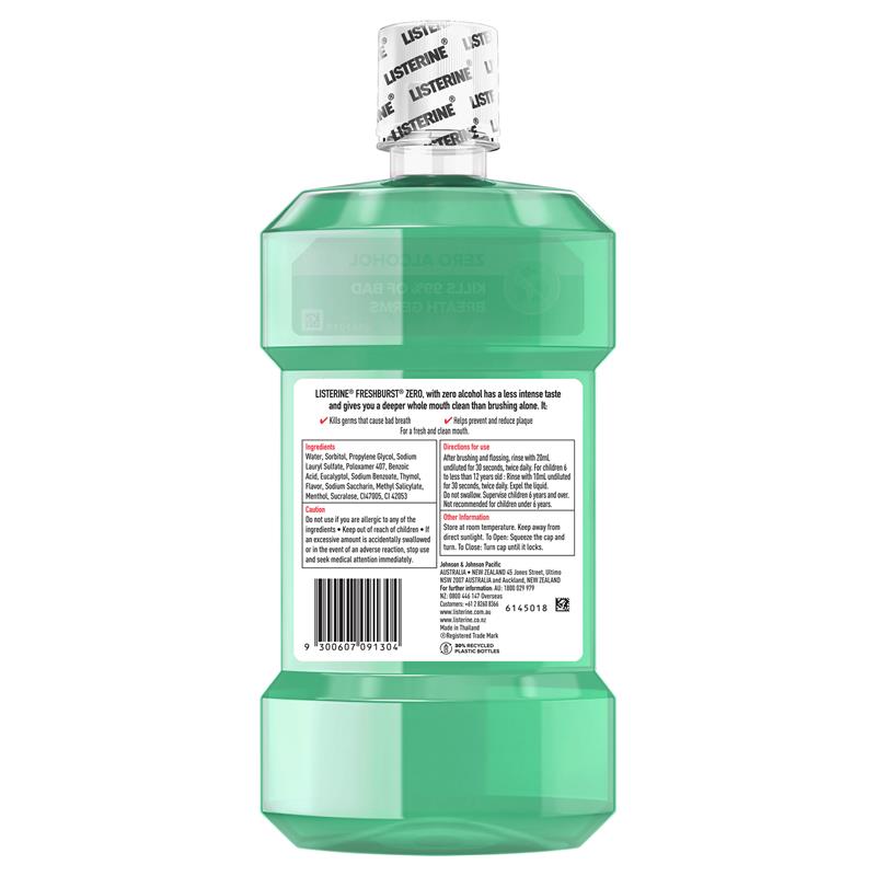 Load image into Gallery viewer, Listerine Mouthwash Freshburst Zero 750ml
