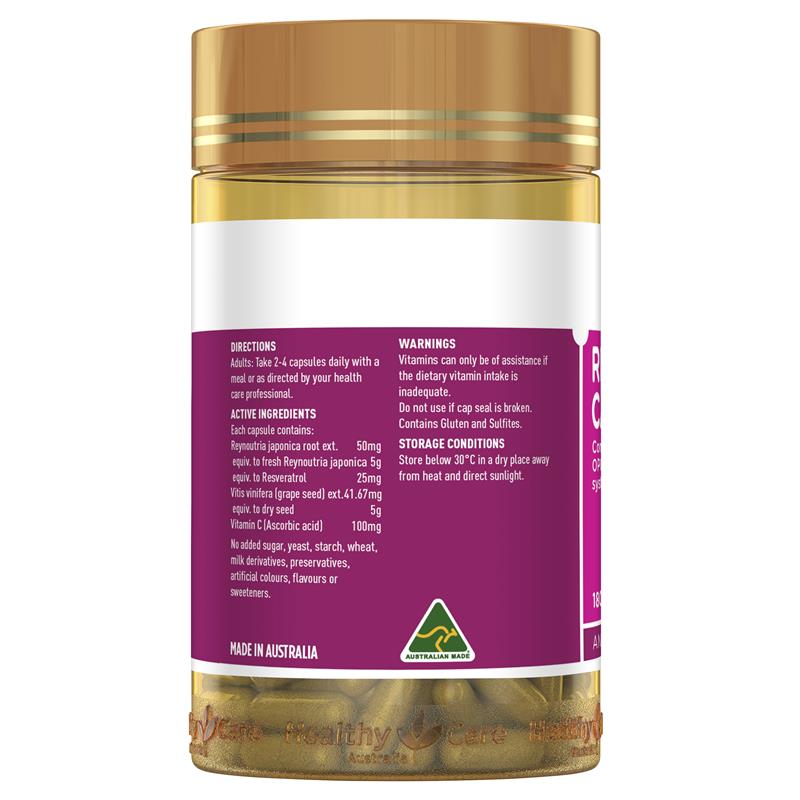 Load image into Gallery viewer, Healthy Care Resveratrol 180 Capsules
