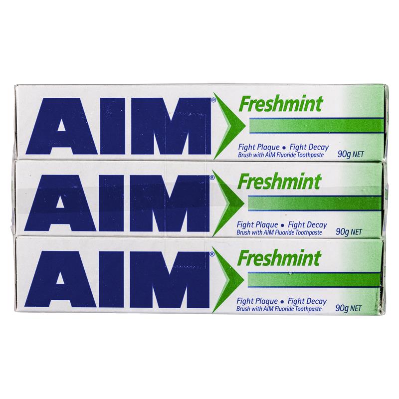 Load image into Gallery viewer, Aim Toothpaste Freshmint Value 3 Pack
