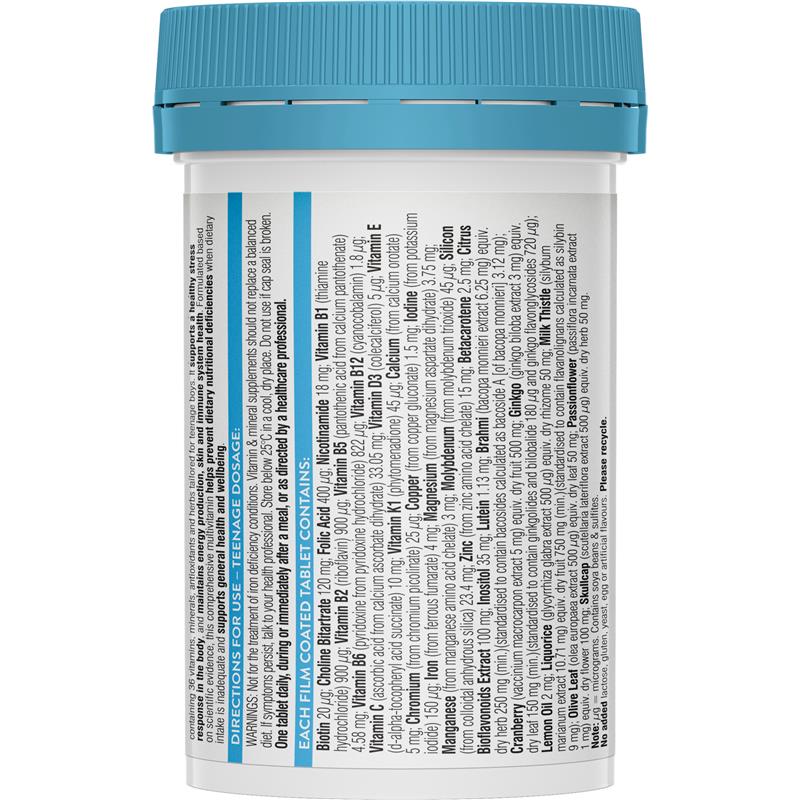 Load image into Gallery viewer, Swisse Teenage Ultivite Men's Multivitamin 60 Tablets
