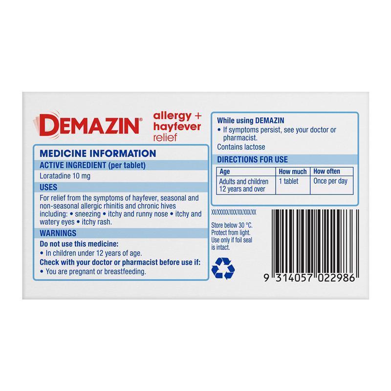 Load image into Gallery viewer, Demazin Allergy &amp; Hayfever 110 Tablets Exclusive Size
