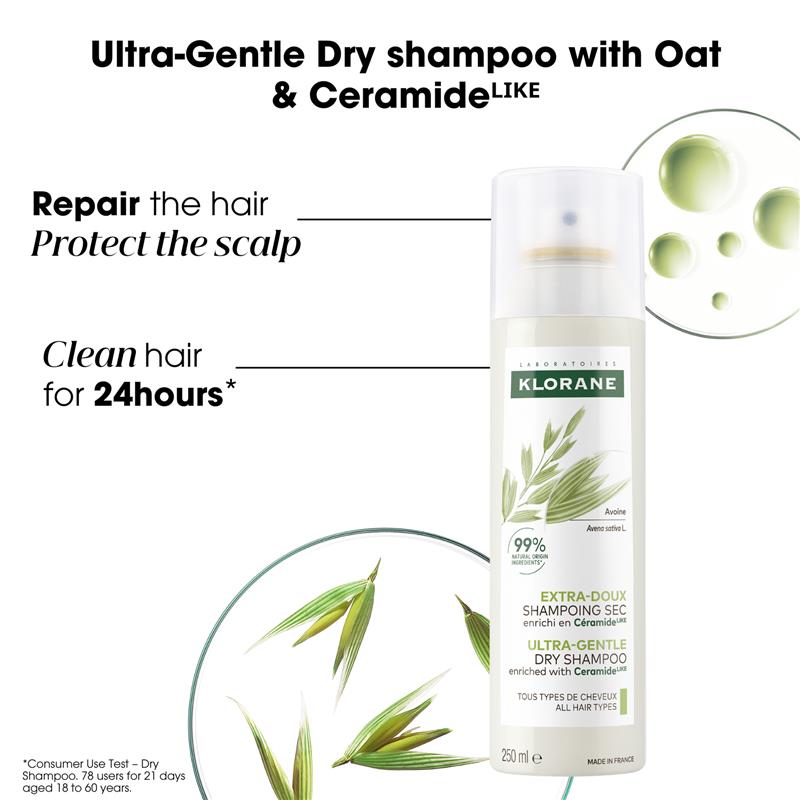 Load image into Gallery viewer, Klorane Dry Shampoo With Oat &amp; Ceramide 250ml
