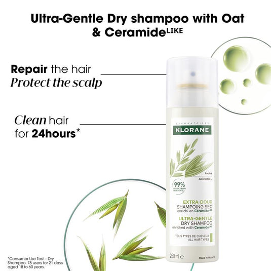 Klorane Dry Shampoo With Oat & Ceramide 250ml
