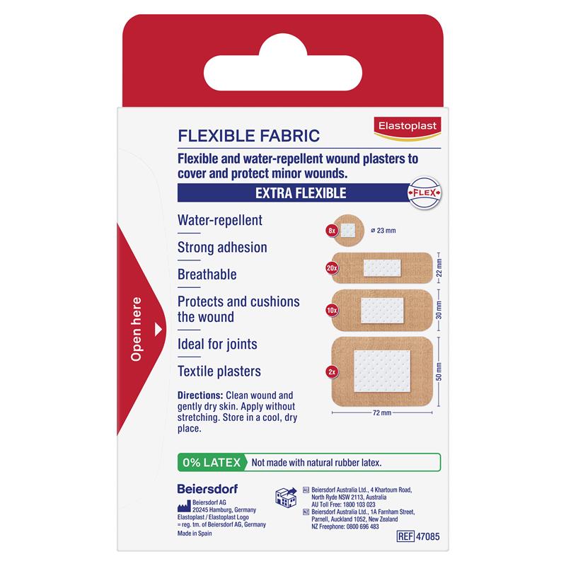 Load image into Gallery viewer, Elastoplast Flexible Fabric Strips Assorted 40 Pack
