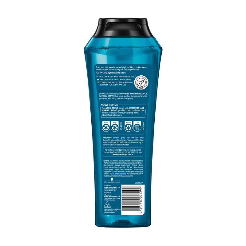 Load image into Gallery viewer, Schwarzkopf Extra Care Aqua Revive Moisturising Shampoo 400ml
