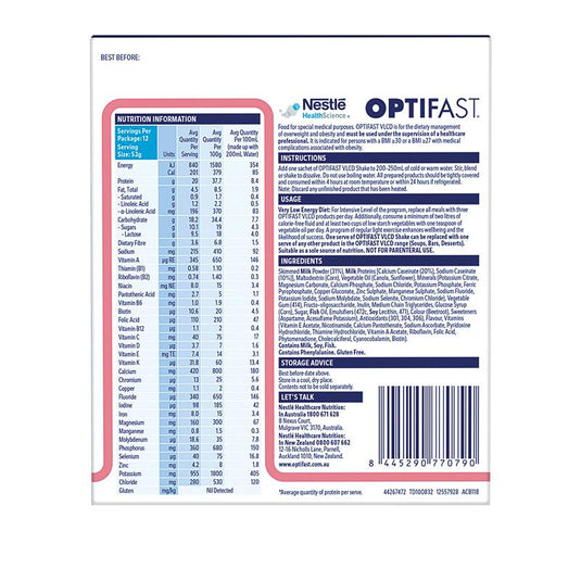 Optifast VLCD Shake Strawberry 12 x 53g