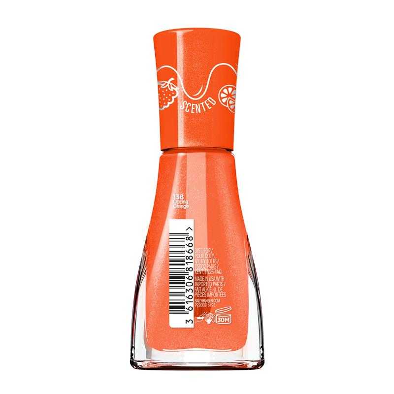 Load image into Gallery viewer, Sally Hansen Insta-Dri Scented Nail Polish Syrup Collection Oozing Orange 9.17ml Limited Edition
