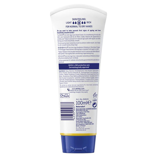 NIVEA Q10 3-in-1 Anti-Age Hand Cream 100ml