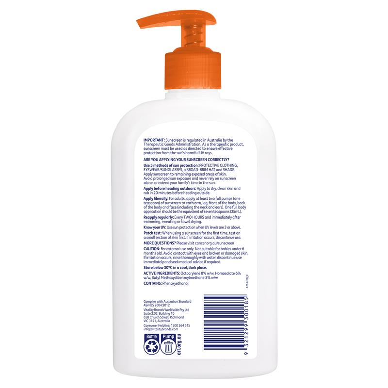 Load image into Gallery viewer, Cancer Council SPF 50+ Everyday Value 500ml
