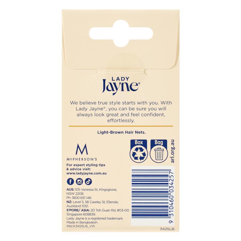 Load image into Gallery viewer, Lady Jayne Hair Net, Light Brown, Pk2
