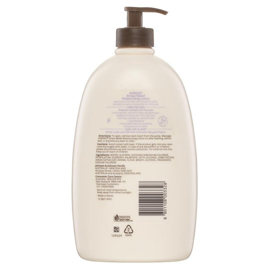 Aveeno Stress Relief Moisturising Lavender Scent Body Lotion 1L