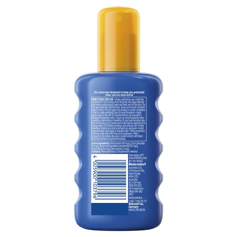 Load image into Gallery viewer, NIVEA Sun Ultra Sport Cooling SPF50+ Sunscreen Spray 200ml
