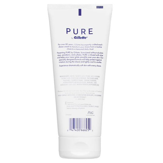 Gillette Pure Shave Cream for Men 170g