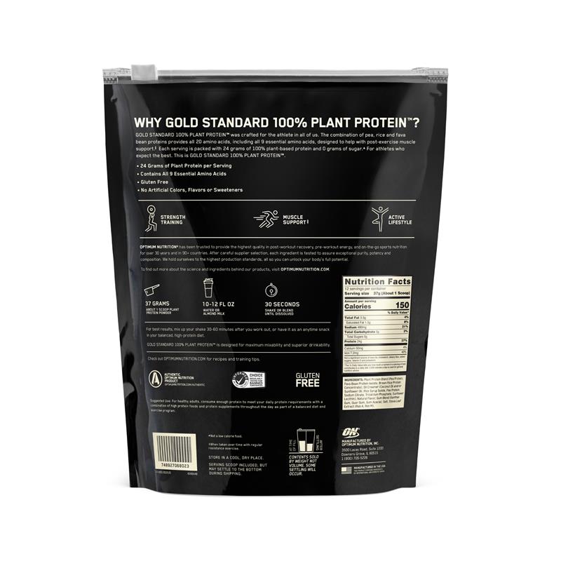 Load image into Gallery viewer, Optimum Nutrition Gold Standard 100% Plant Protein Vanilla 444g
